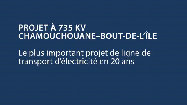Lancement officiel de la construction de la ligne à 735 kV de la Chamouchouane–Bout-de-l'Île ainsi que le nouveau poste Judith-Jasmin