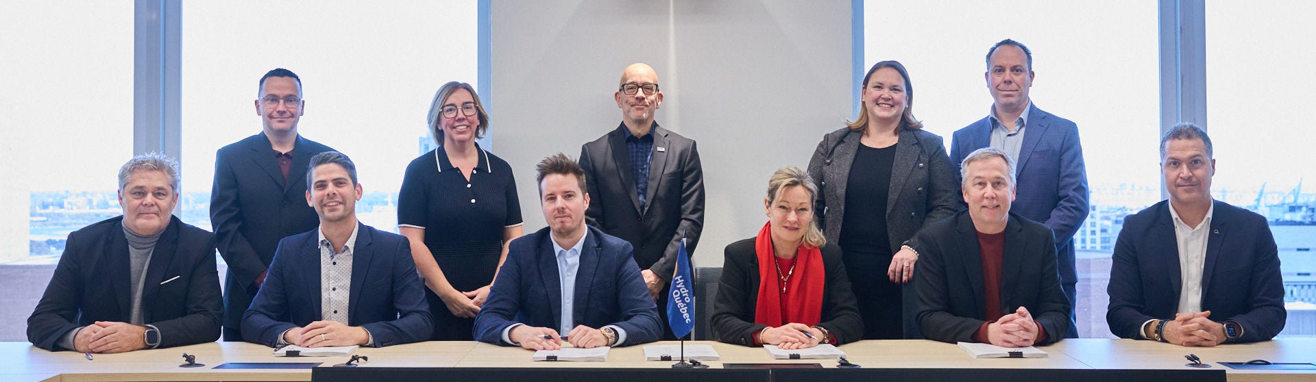 Photos prise lors de la signature du renouvellement de la convention collective du SERHQ