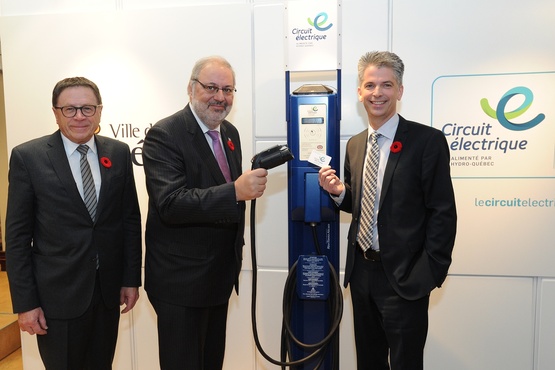 Partnership between the city of Lévis and the Electric Circuit to install charging stations