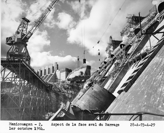 Construction du barrage - Manicouagan - 2 