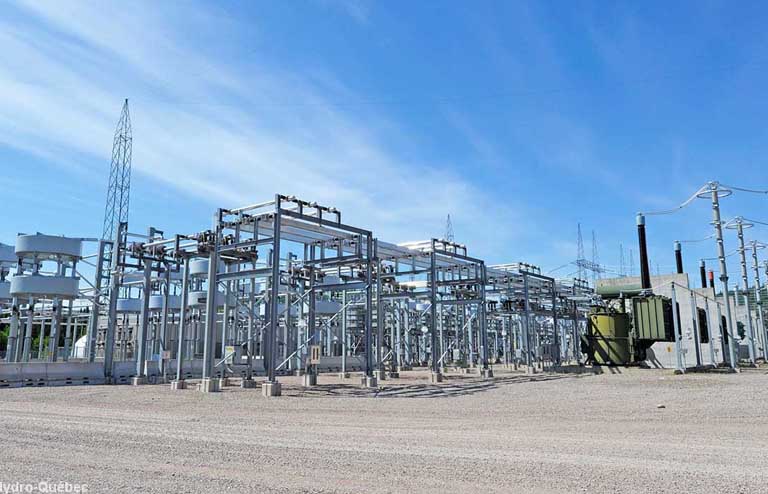Poste de transformation à haute tension de la Chamouchouane au Saguenay–Lac-Saint-Jean