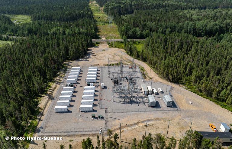 Système de stockage d’énergie par batterie EVLO au poste Parent